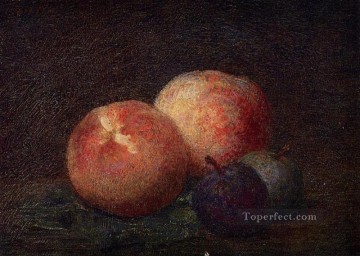 二つの桃と二つのプラム アンリ・ファンタン・ラトゥール Oil Paintings